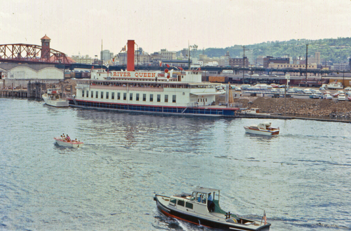 16Docked River Boat